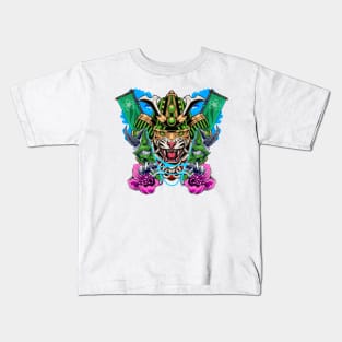 Tiger Samurai 04 Kids T-Shirt